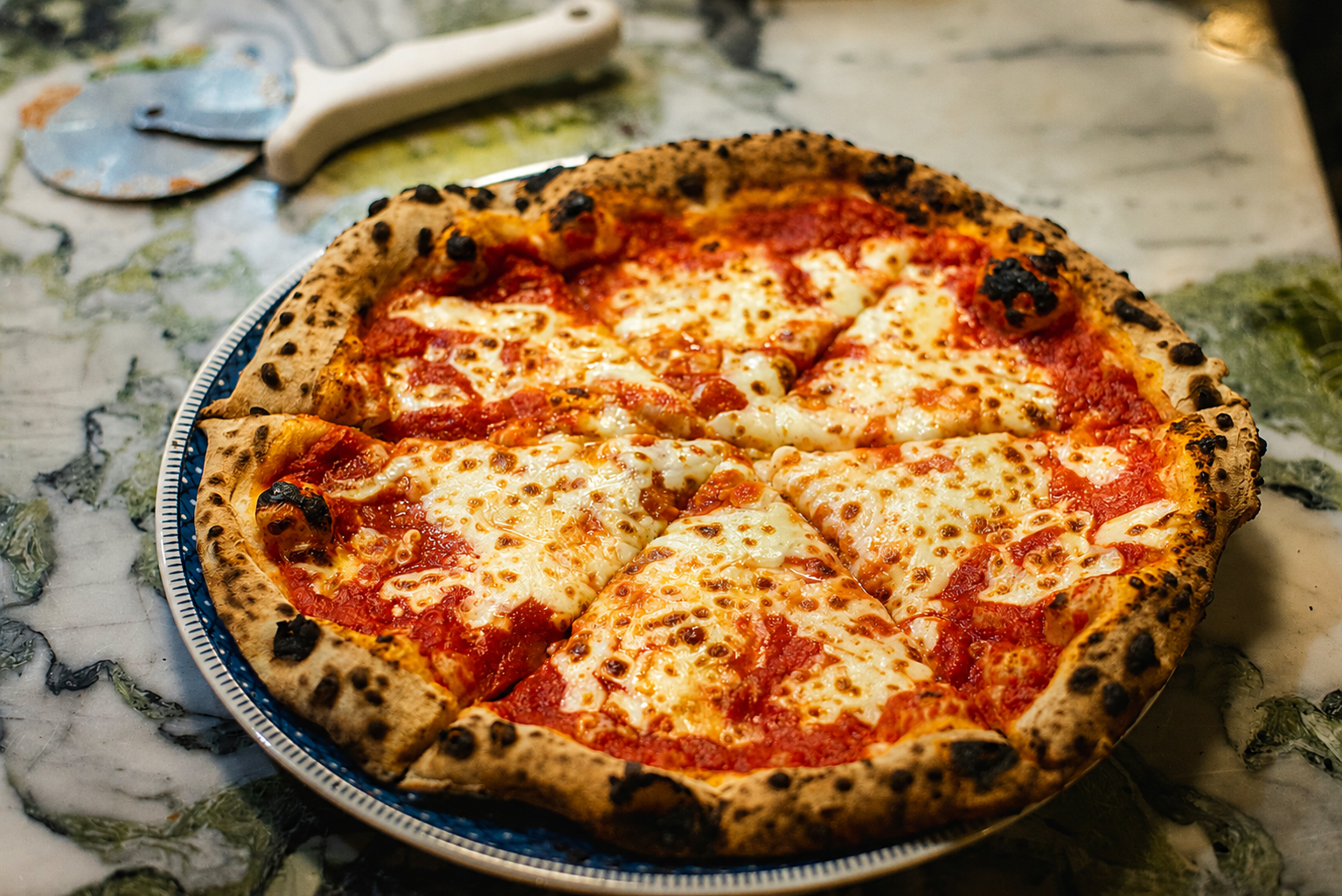Wood-fired pizza